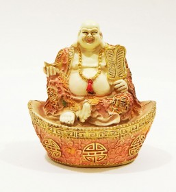 Βούδας Καλής Τύχης και Πλούτου πάνω σε Ingot