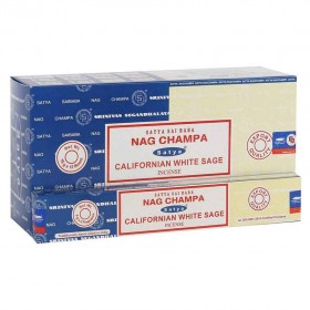 Αρωματικά Στικ Nag Champa & Californian White Sage Satya 16γρ