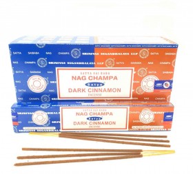 Αρωματικά Στικ Nag Champa & Dark Cinnamon Satya 16γρ