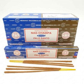 Αρωματικά Στικ Nag Champa & Palo Santo Satya 16γρ