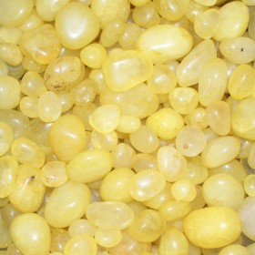 Βότσαλο Κίτρινος (βαμμένος) Χαλαζίας – Yellow Quartz 2-3cm